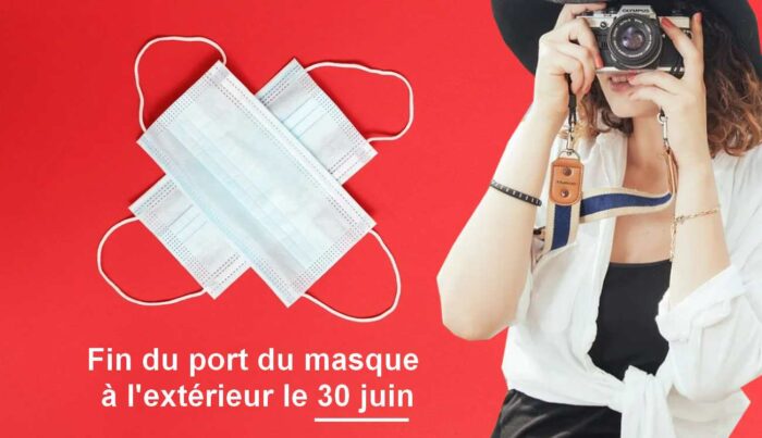 Masque non obligatoire en extérieur le 30 juin