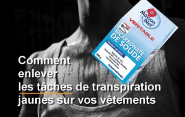 Bicarbonate de soude pour les tâches de transpiration