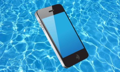 Téléphone dans l'eau