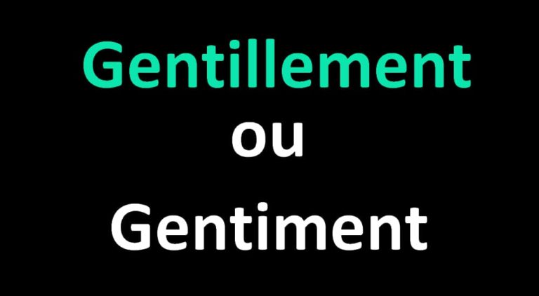 Gentillement ou gentiment