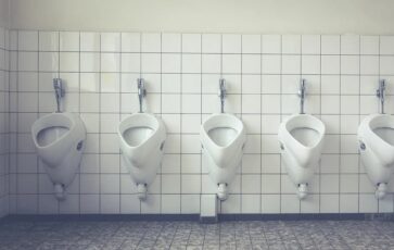 Toilettes blanches