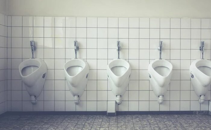 Toilettes blanches
