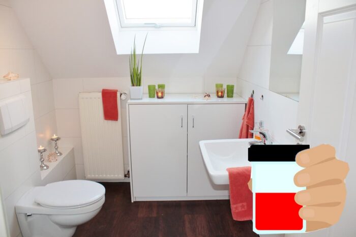 Urine rouge WC