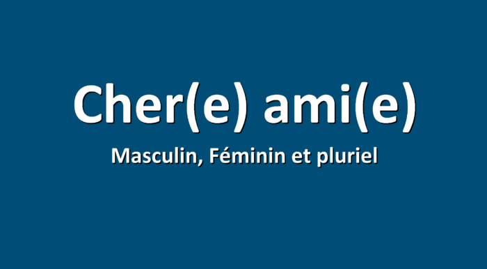 Cher ami