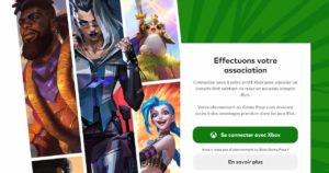 Capture écran Xbox Game Pass League of Legends