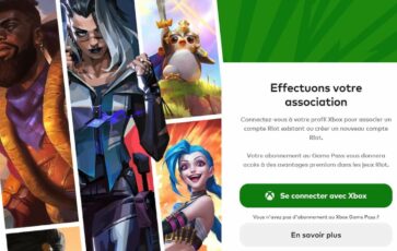 Capture écran Xbox Game Pass League of Legends