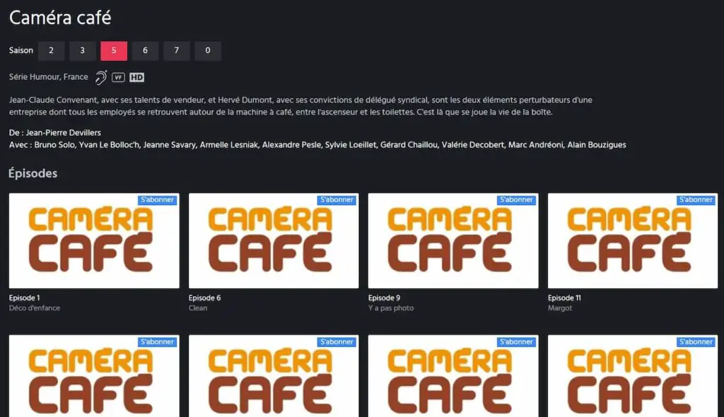 Caméra café saison M6