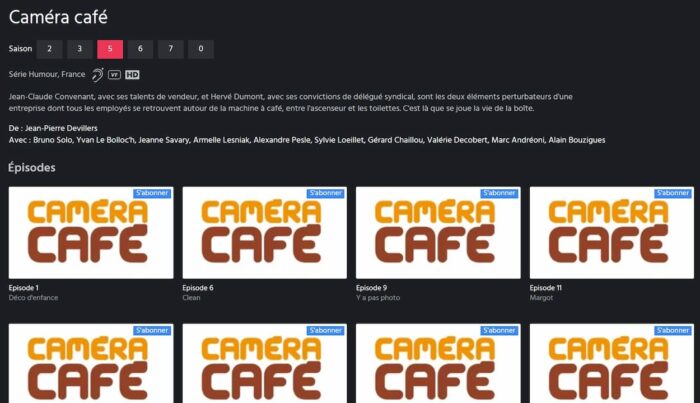 Caméra café saison M6