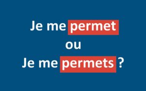 Je me permets conjugaison