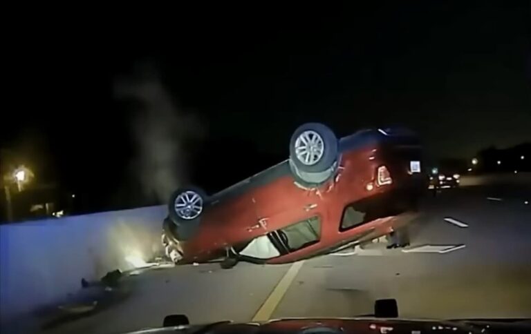 Accident de voiture de nuit