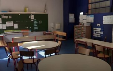 Salle de classe vide