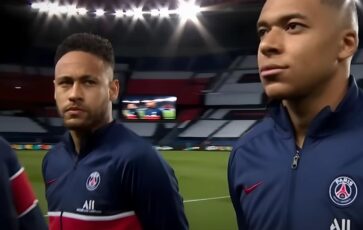Mbappé et Neymar au Paris Saint Germain avant un match de LDC