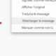 Télécharger un message sur Gmail
