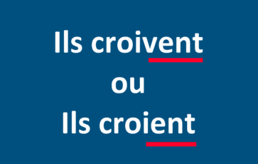 Croivent ou croient au présent ?