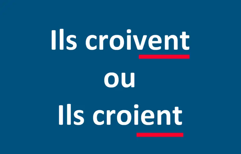 Croivent ou croient au présent ?