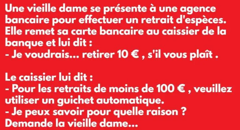 Blague retraité banque