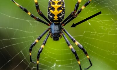 araignée jaune et noir