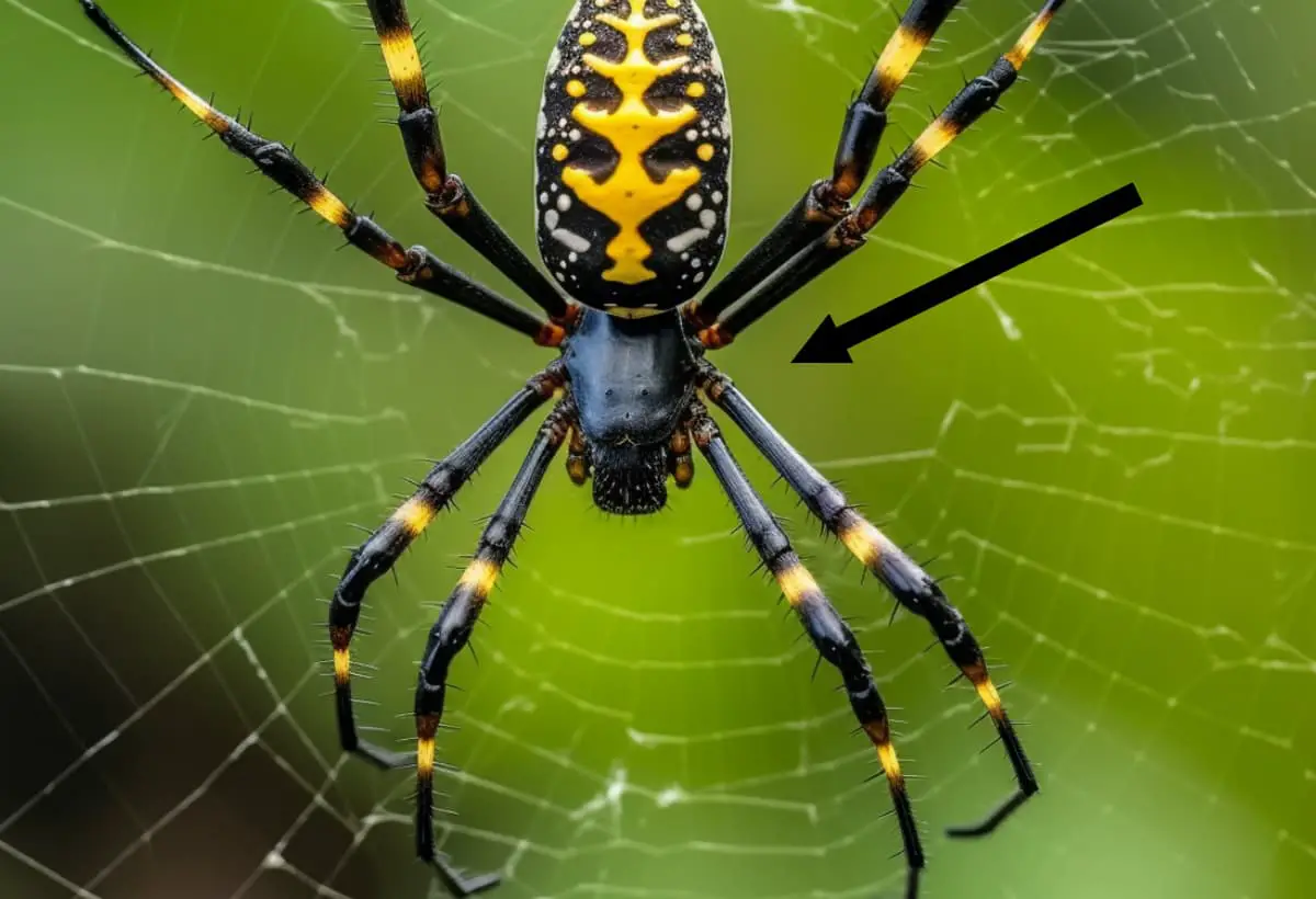 araignée jaune et noir
