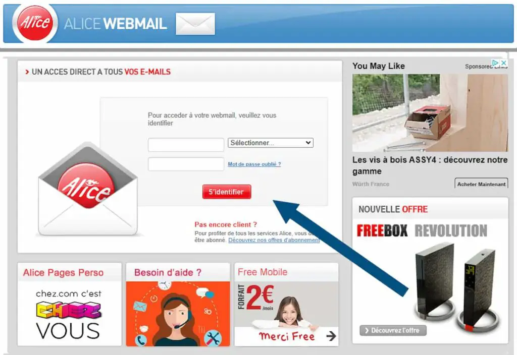 Zimbra.aliceadsl.fr : Accéder à Alice Zimbra Webmail