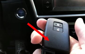Clé électronique d'une Toyota Yaris