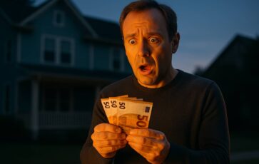 Un homme effrayé par la taxe foncière