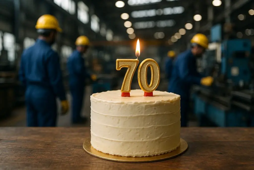 Retraite à l'usine 70 ans