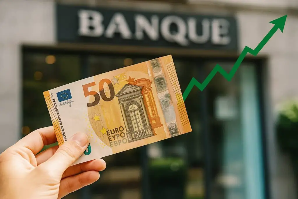 Billet de banque en hausse