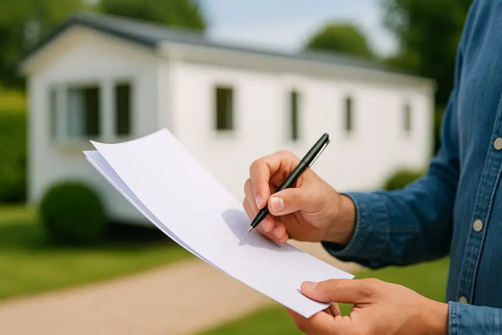Contrat de location mobil home