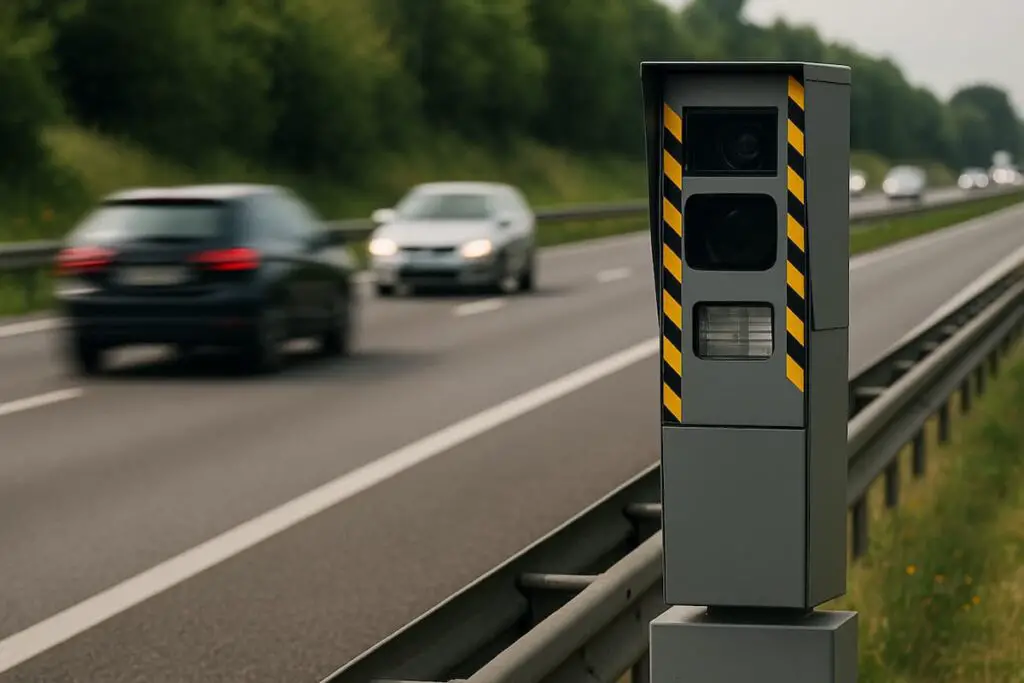 Un radar sur une autoroute