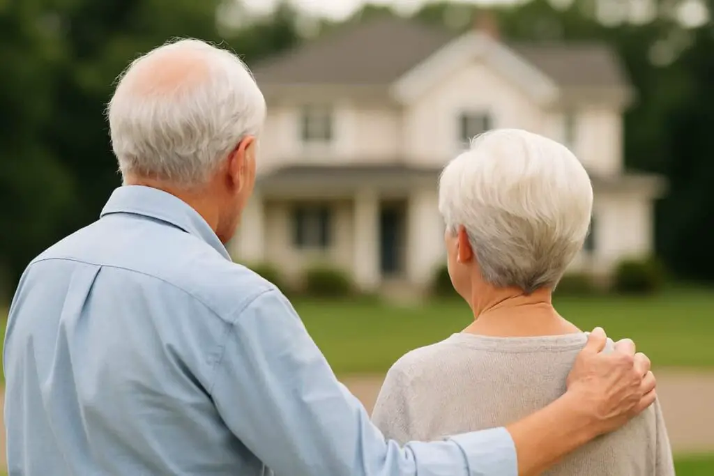 Retraités qui regardent un investissement locatif