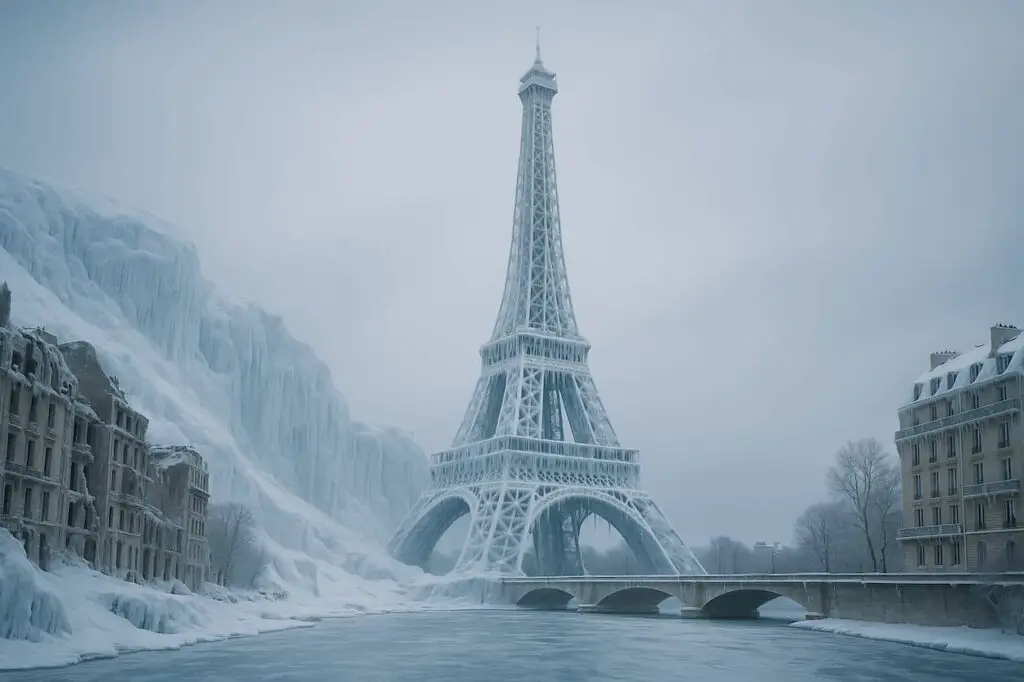 Tour Eiffel glacée