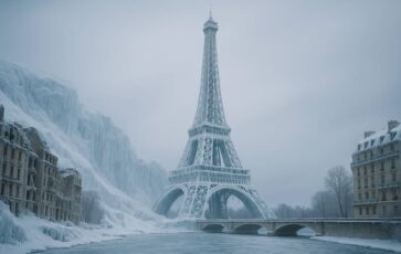 Tour Eiffel glacée