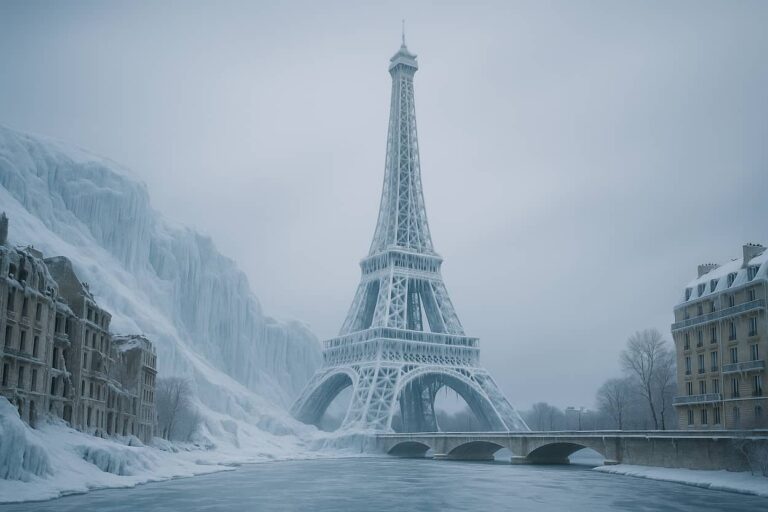 Tour Eiffel glacée