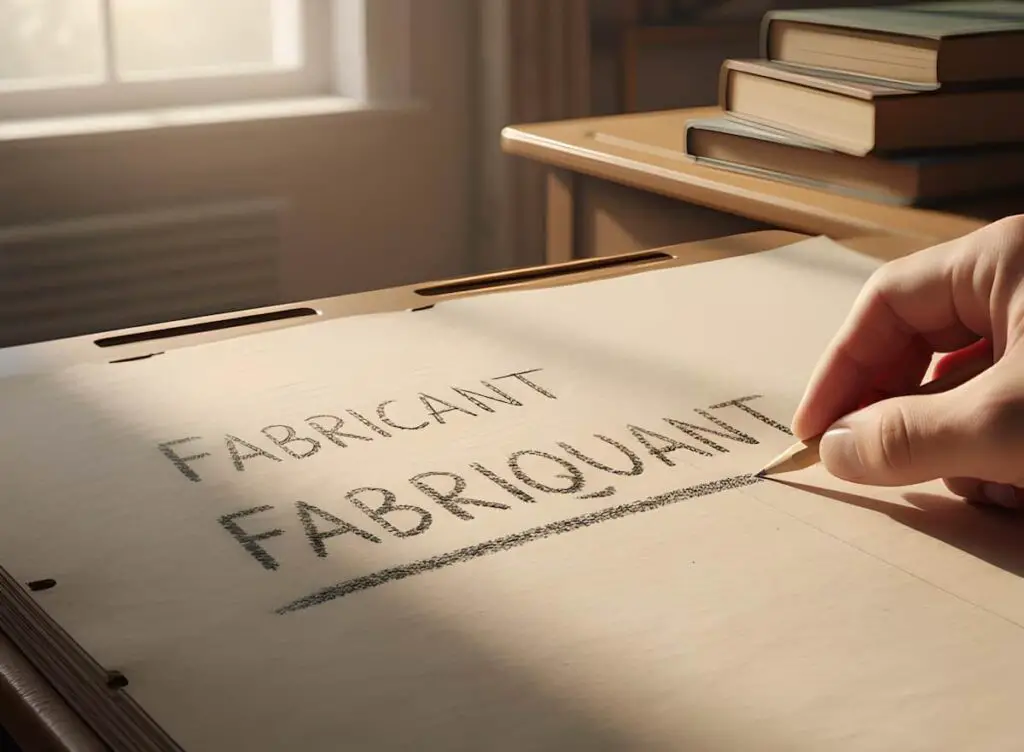 Image illustrant la différence entre fabricant et fabriquant